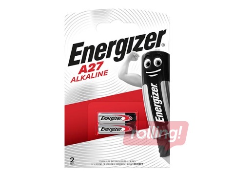 Батарейкa Energizer MN 27, B2, 12V, 2 шт.