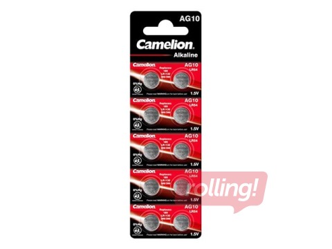 Батарейки Camelion LR54, 1.5V, 10 шт. 