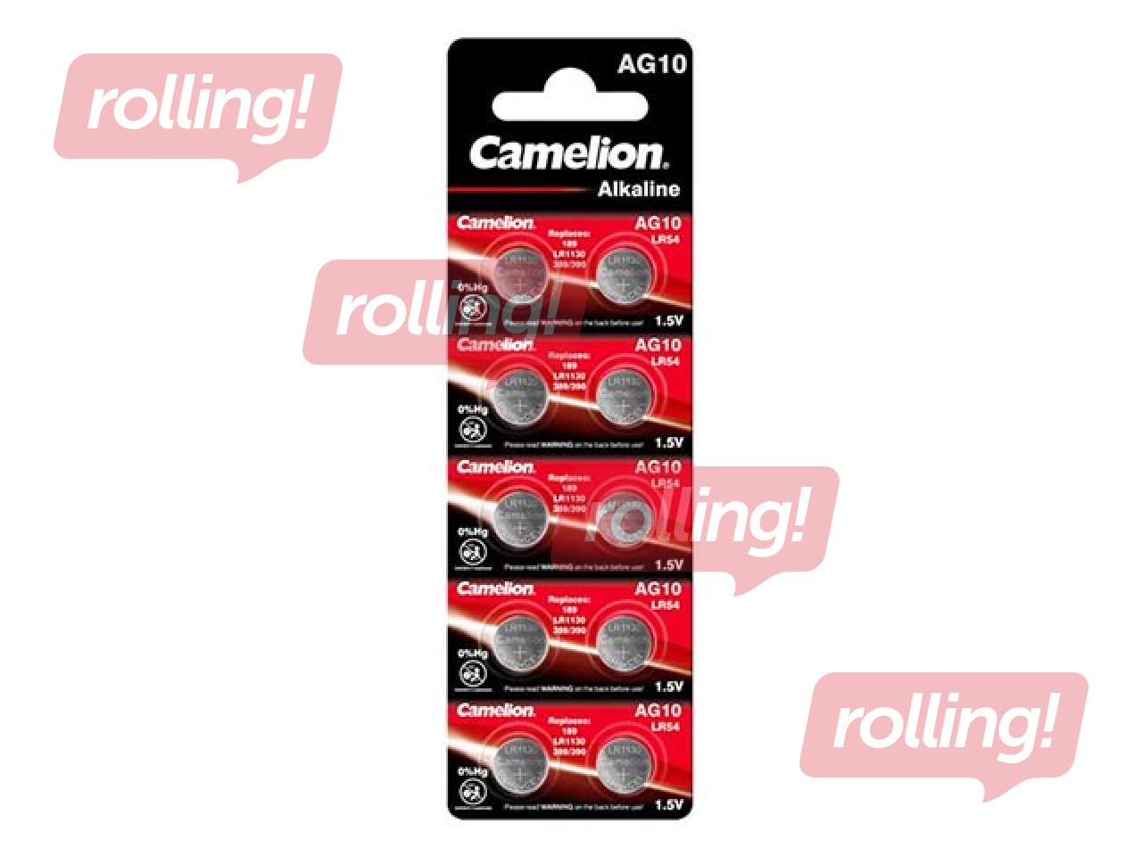 Батарейки Camelion LR54, 1.5V, 10 шт. 