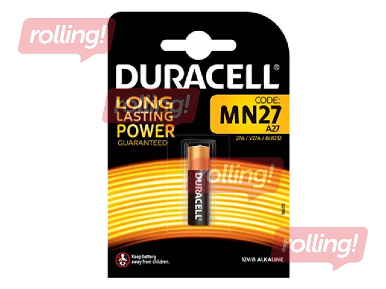 Battery Duracell A27, 12V, 1 piece