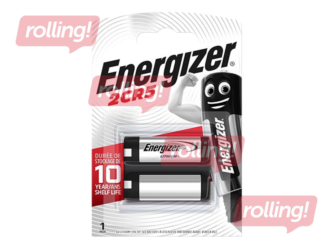 Baterijas Energizer 2CR5, 6V, 1 gab.