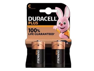 Patareid Duracell C/LR14, B2,1.5V, 2 tk.