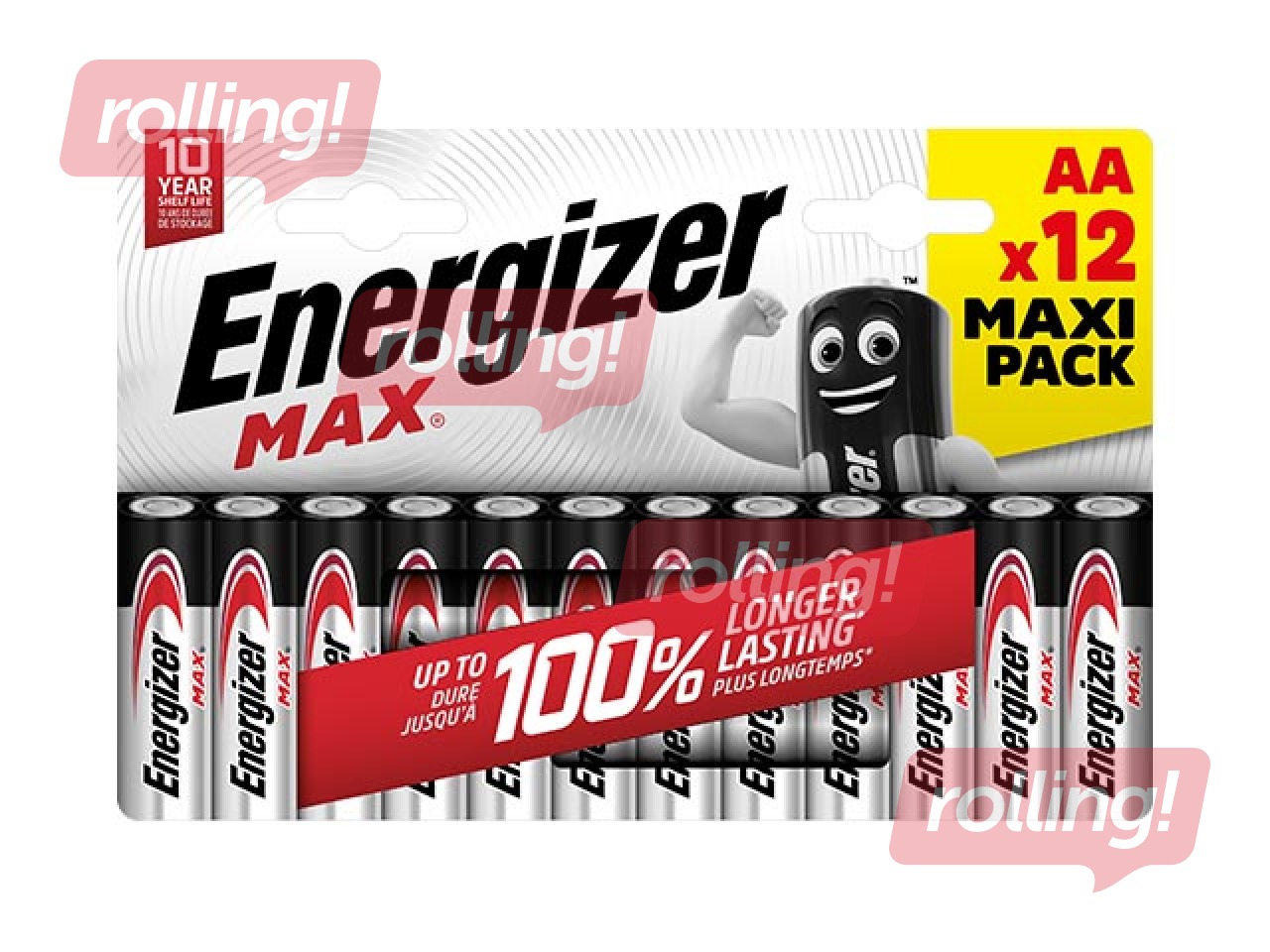 Batteries Energizer MAX Alkaline, AA B12, 1.5V, 12 pcs.