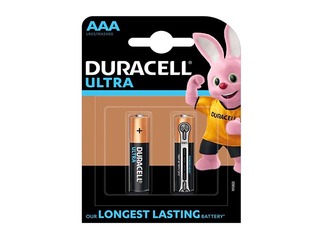 Батарейки Duracell Ultra, AAA, 1.5V, 2 шт.