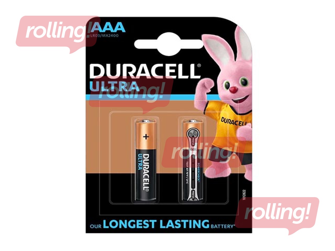 Батарейки Duracell Ultra, AAA, 1.5V, 2 шт.