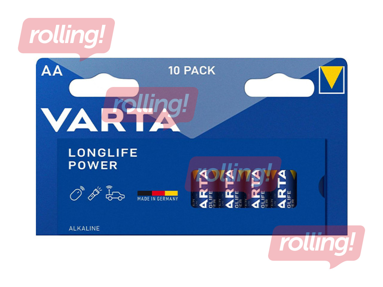 Baterija Varta Longlife Power Alkaline, AA, B10, 10gab.