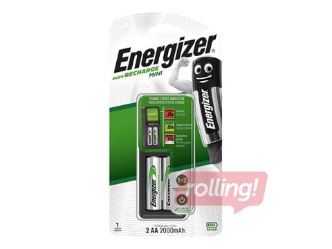 Зарядное устройство Energizer Mini EU Plug 700 mAh + 2 x AAA