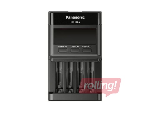 Battery charger Panasonic, Eneloop Pro BQ-CC65E, NiMH, 1–4x AA/AAA