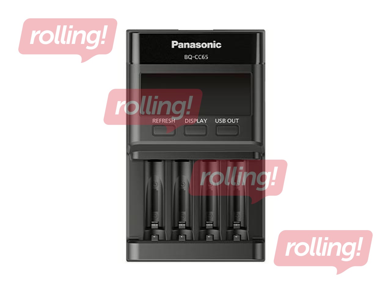 Battery charger Panasonic, Eneloop Pro BQ-CC65E, NiMH, 1–4x AA/AAA