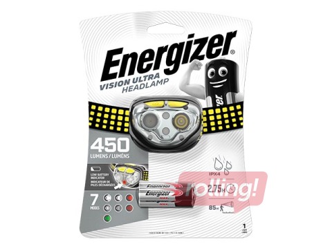 Galvas lukturis Energizer Vision Ultra, 450lm, 3xAAA