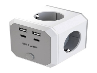 Ühepoolsed pikenduspesad BlitzWolf BW-EC2 8-in-1 Power Cube (4xAC / 2 x USB-A / 2 x USB-C)
