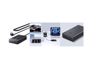 Pagarinātājs 6-vietīgs 1.3 m ar USB lādētāju (3x USB-A, 1x USB-C), melns UGREEN