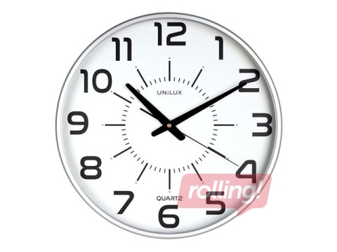 Seinakell Unilux Maxi Pop silent, hõbedane, 37,.5 cm