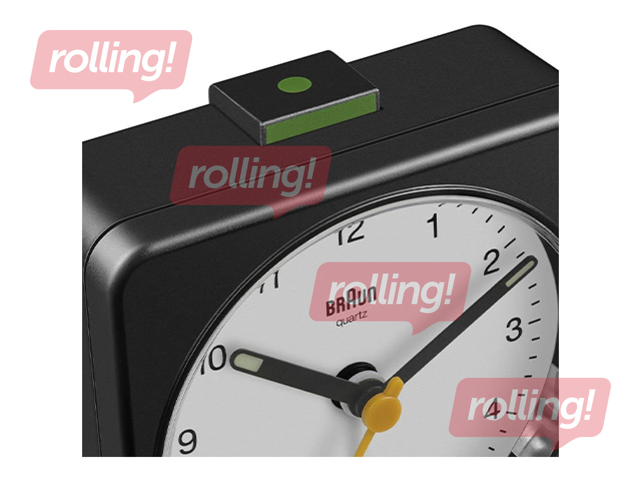 Будильник Braun BC03, чёрный, белый