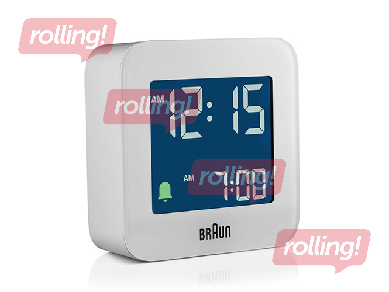 Modinātājpulkstenis Braun BC08, balts