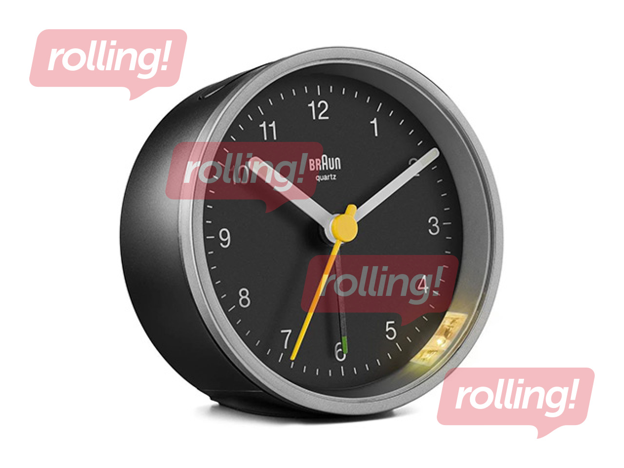 Modinātājpulkstenis Braun BC12, melns, sudraba