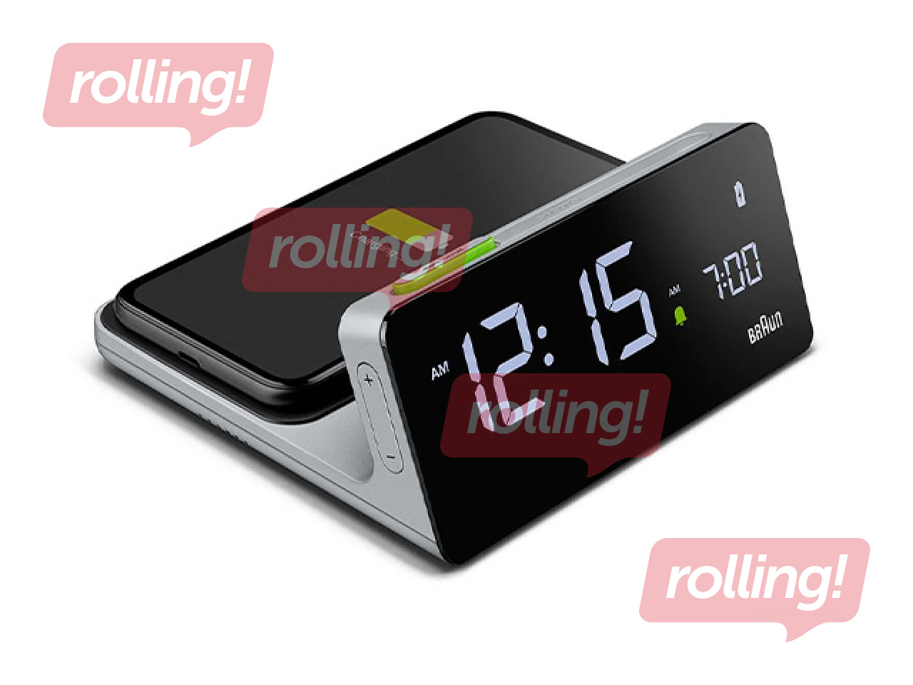 Äratuskell Braun BC21, juhtmevaba laadimisega, must