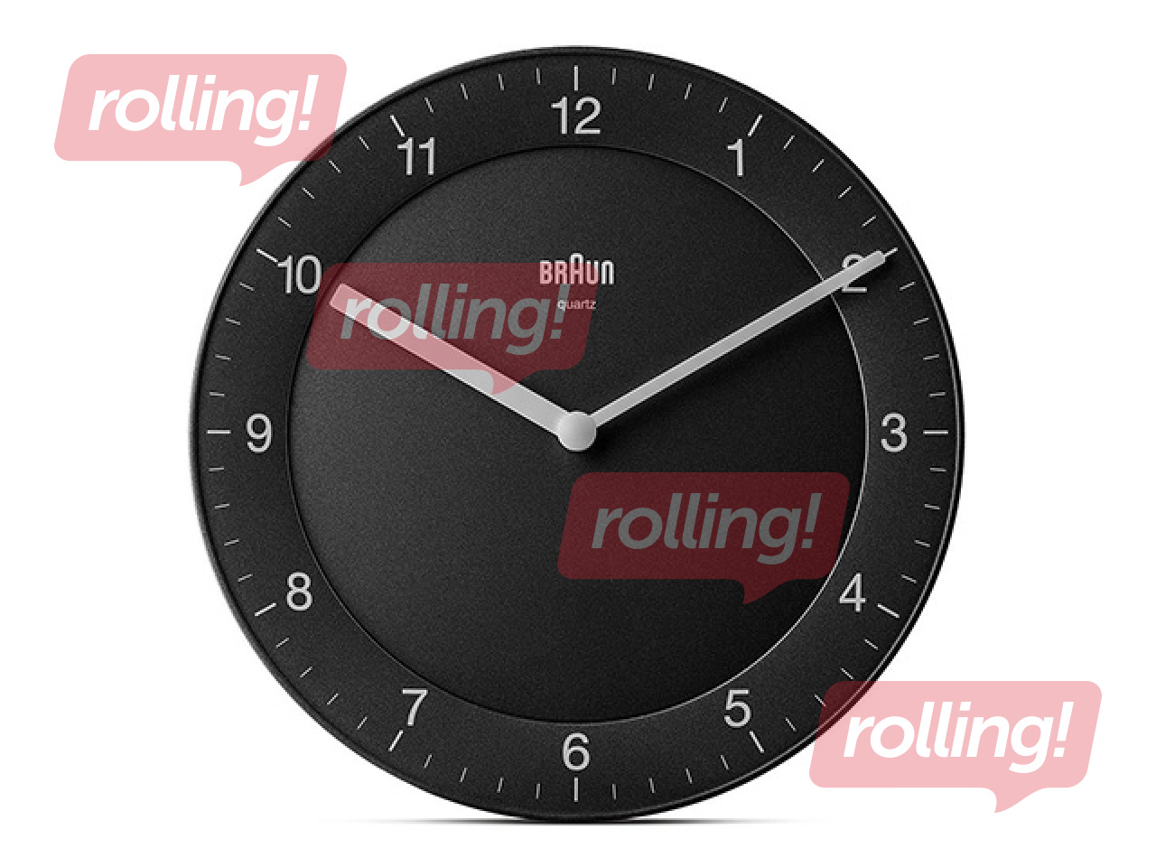 Sienas pulkstenis Braun BC06, melns, 20cm