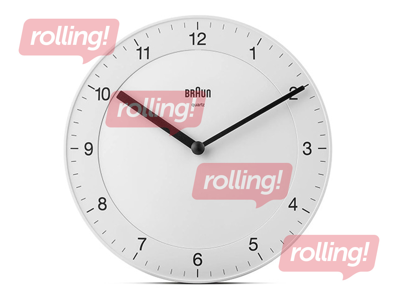 Sienas pulkstenis Braun BC06, balts, 20cm