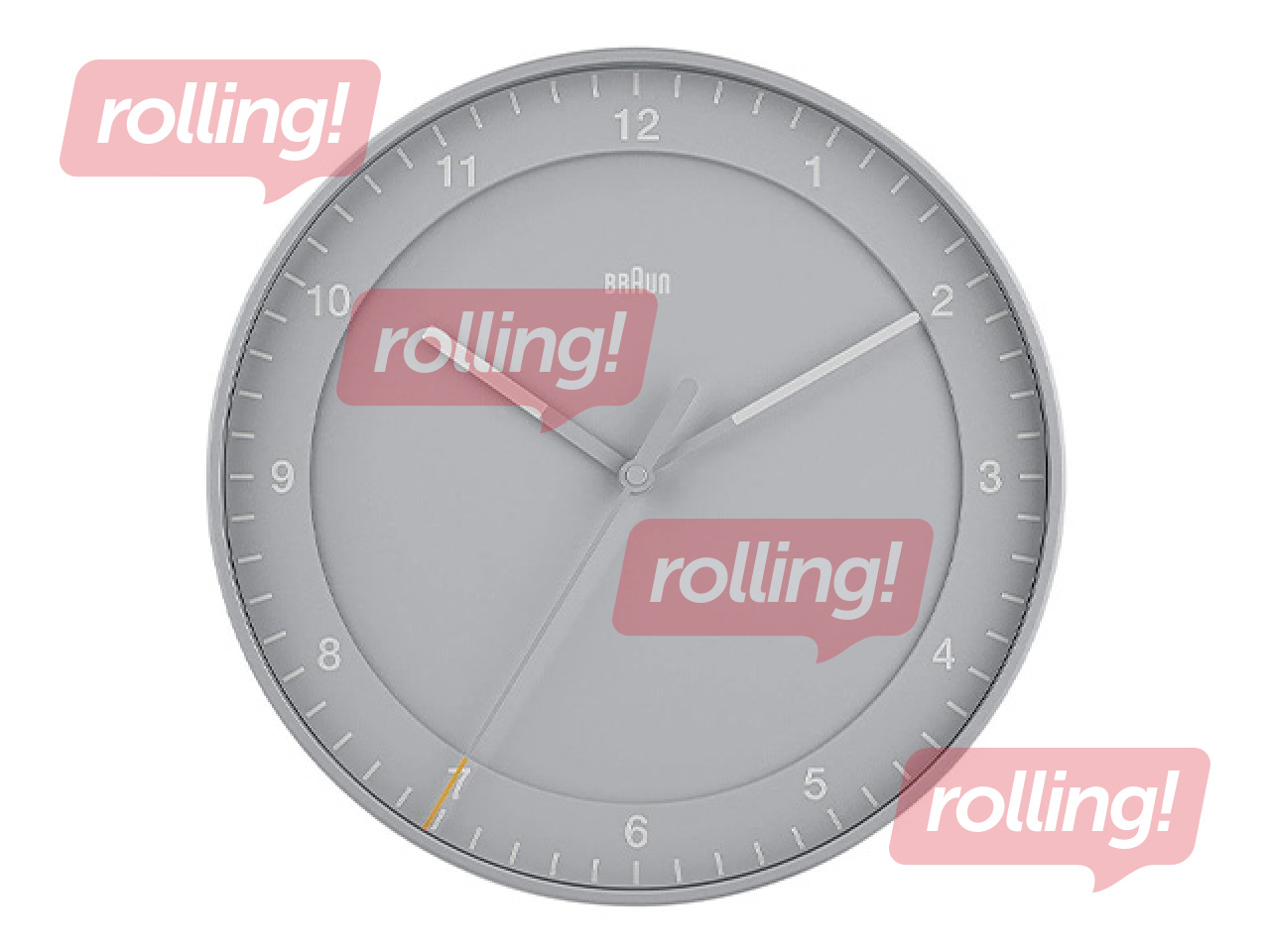 Sienas pulkstenis Braun BC17, pelēks