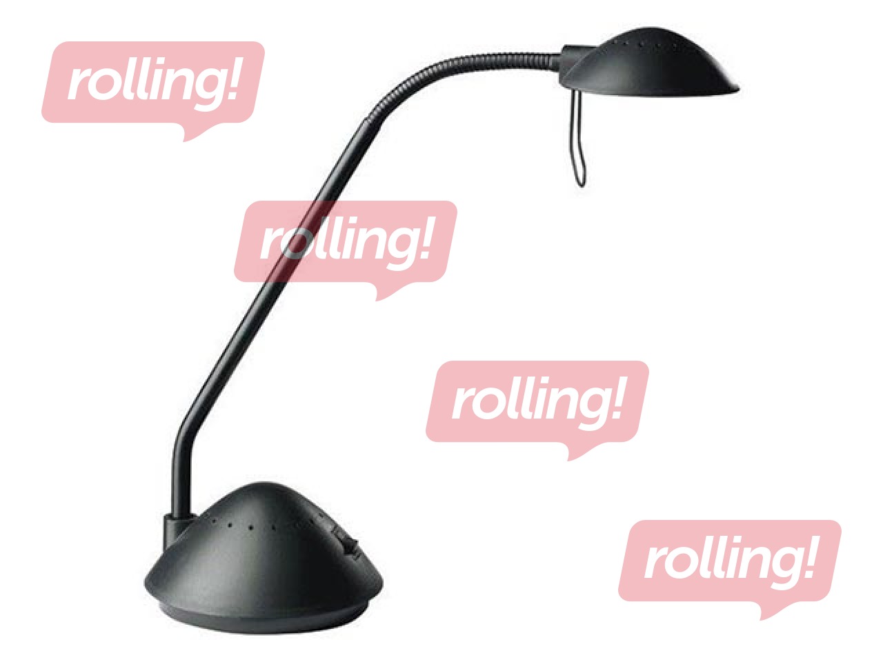 Galda lampa Alco, melna