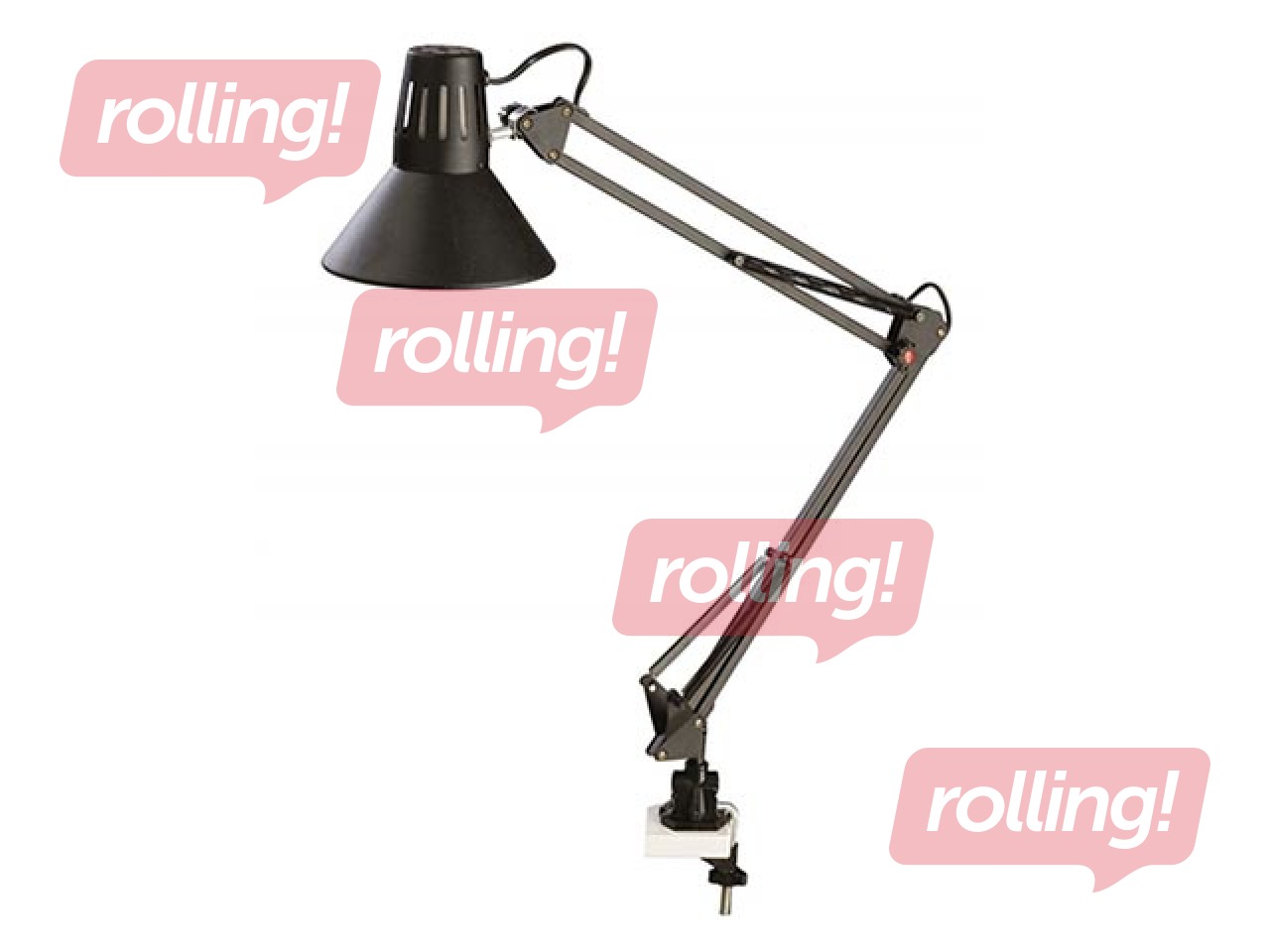 Galda lampa Alco 9037, E27, 60W, melna