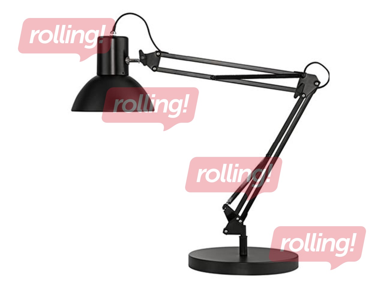 Galda lampa Unilux Success 66, E27, 11W, melna