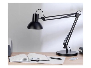 Galda lampa Unilux Success 66, E27, 11W, melna