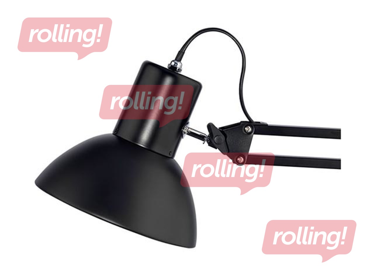 Galda lampa Unilux Success ar pamatni + pieskrūvējama, melna