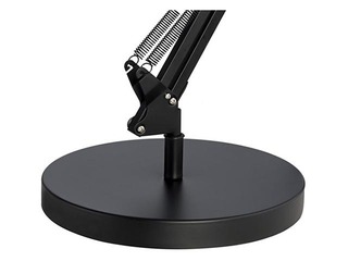 Galda lampa Unilux Success ar pamatni + pieskrūvējama, melna