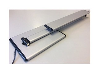 Galda lampa Unilux Terra, LED, 5W, regulējams spilgtums, metāliski pelēka