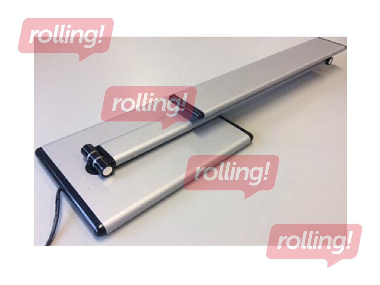 Galda lampa Unilux Terra, LED, 5W, regulējams spilgtums, metāliski pelēka