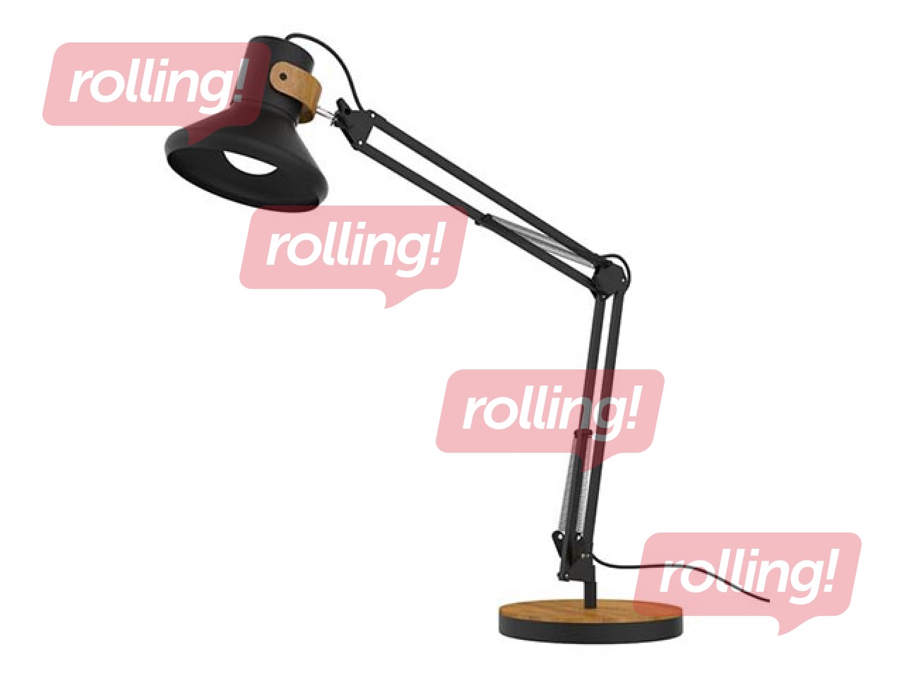 Настольная лампа Baya Bamboo LED, черная