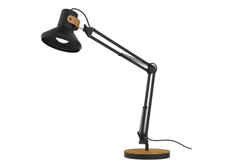 Table lamp Baya Bamboo LED, black