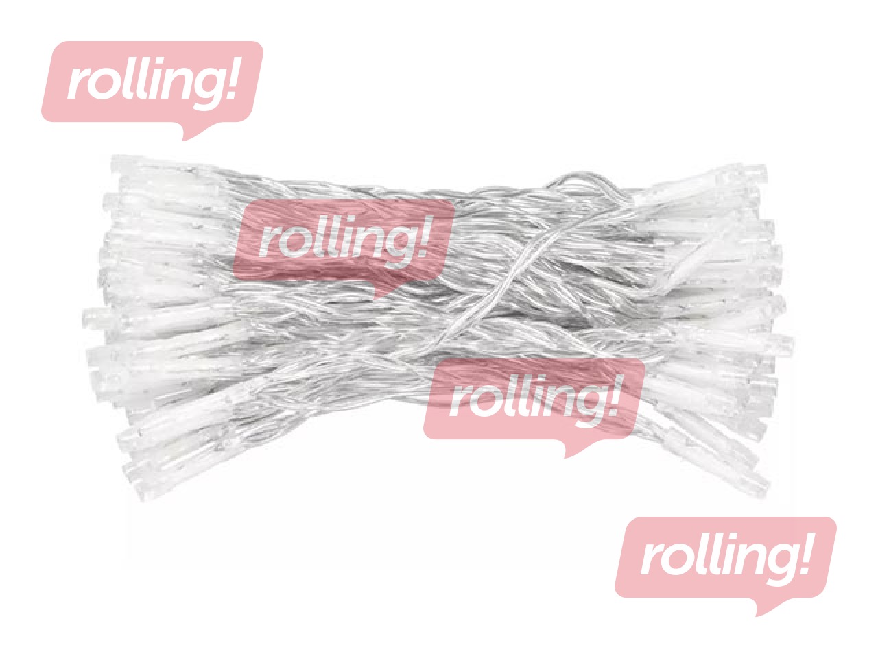 Elektriskā lampiņu virtene Springos, 100 LED, krāsaina, 10.5m