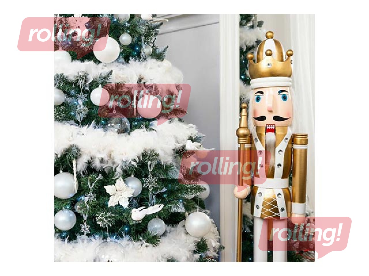 Ziemassvētku egle Springos, mākslīgā, ar čiekuriem, 220cm