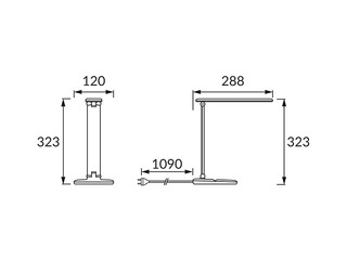 Laualamp ZET, LED, 5W, must