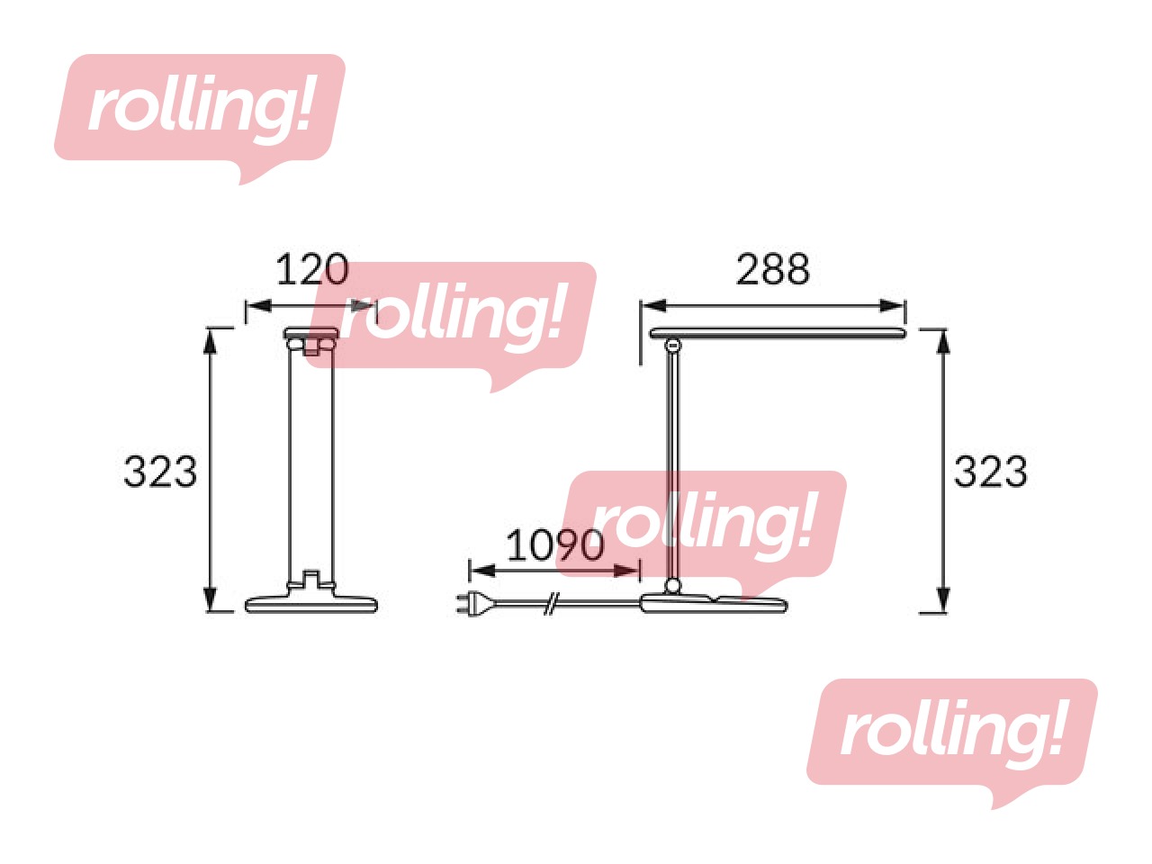 Laualamp ZET, LED, 5W, must
