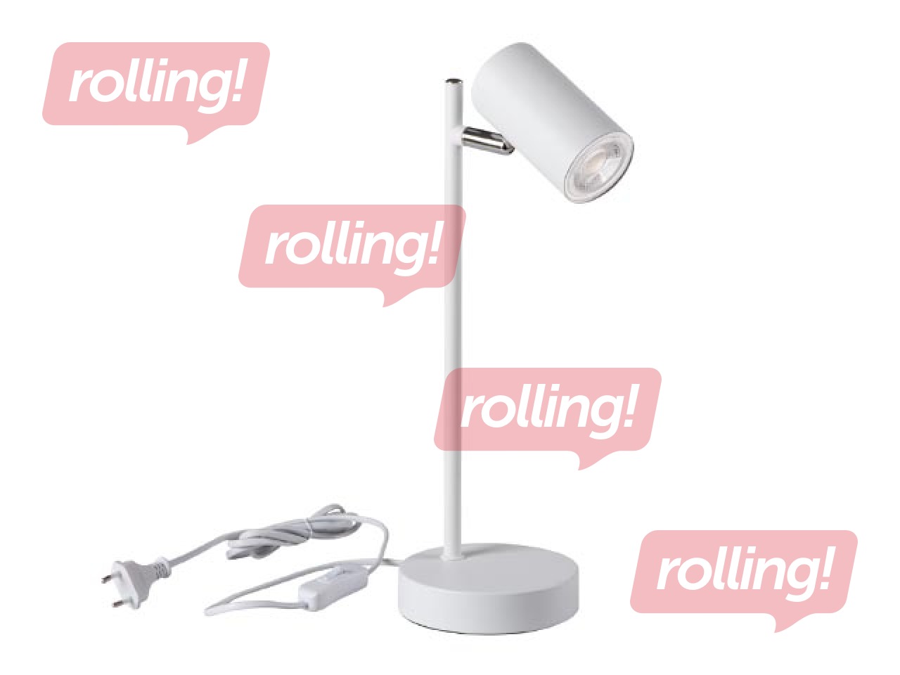 Galda lampa EVALO TL, GU10, 10W, balta