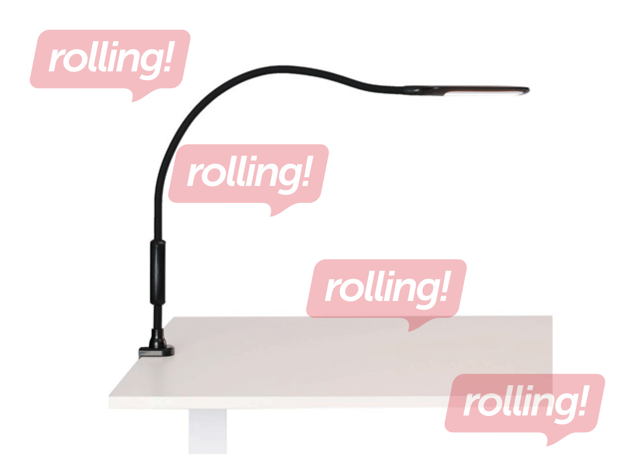 Galda lampa, Sun-Flex Desklite, LED, 9W, regulējams spilgtums, melna