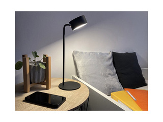 Galda lampa Unilux Sunset, LED, melna