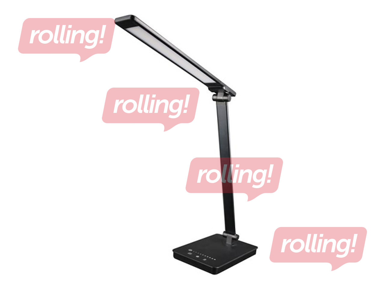 Galda lampa Unilux Novy, LED, 5W, regulējams spilgtums, melna