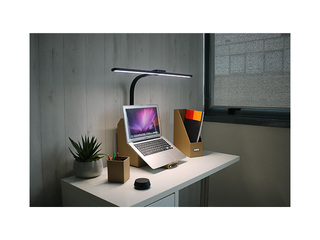 Galda lampa Unilux Strata Base, LED, melna