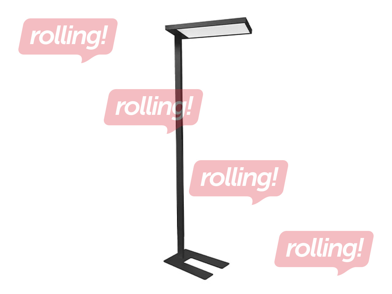 Stāvlampa Unilux Versus, LED, 57W, melna, 196cm