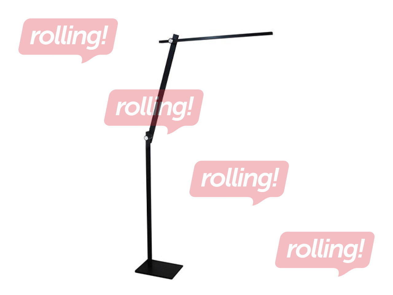 Stāvlampa Unilux Lumlight, LED, 8W, melna, 145cm