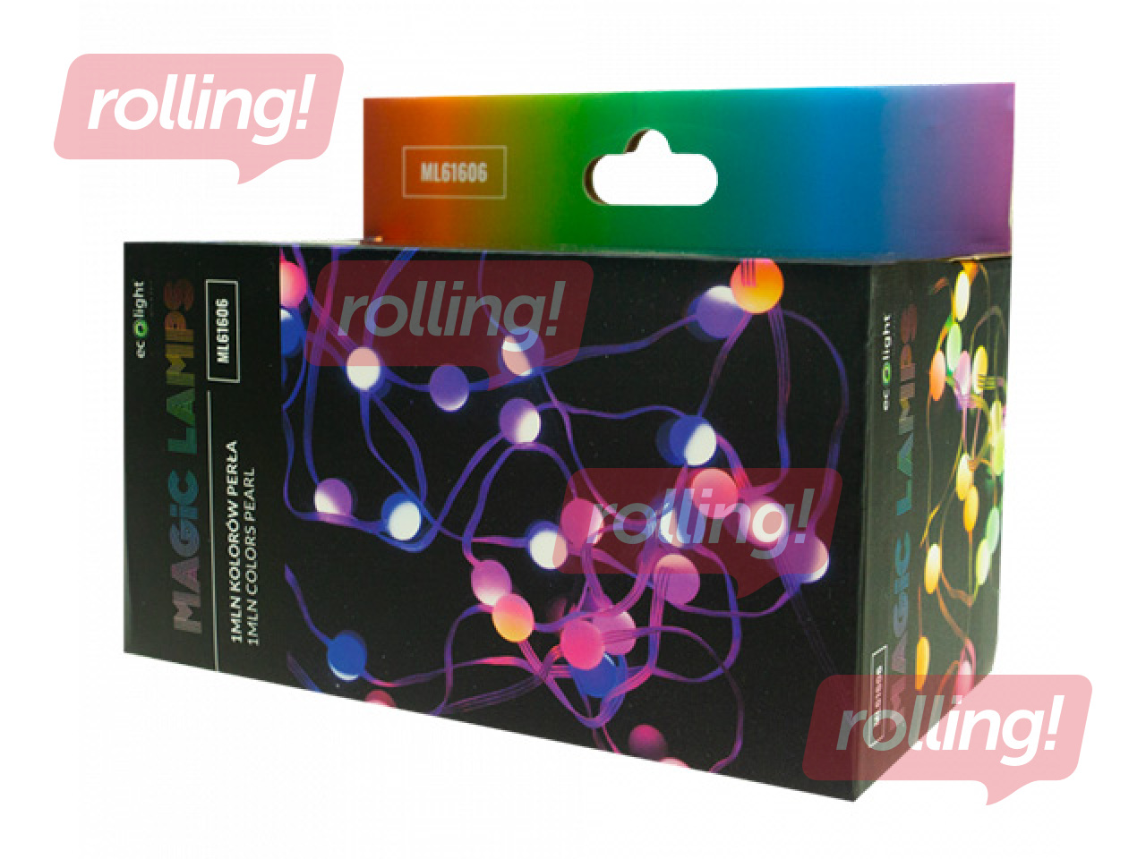 Электрическая гирлянда, Волшебные лампы Perła 50 LED RGB (1 миллион цветов), 5 м, USB