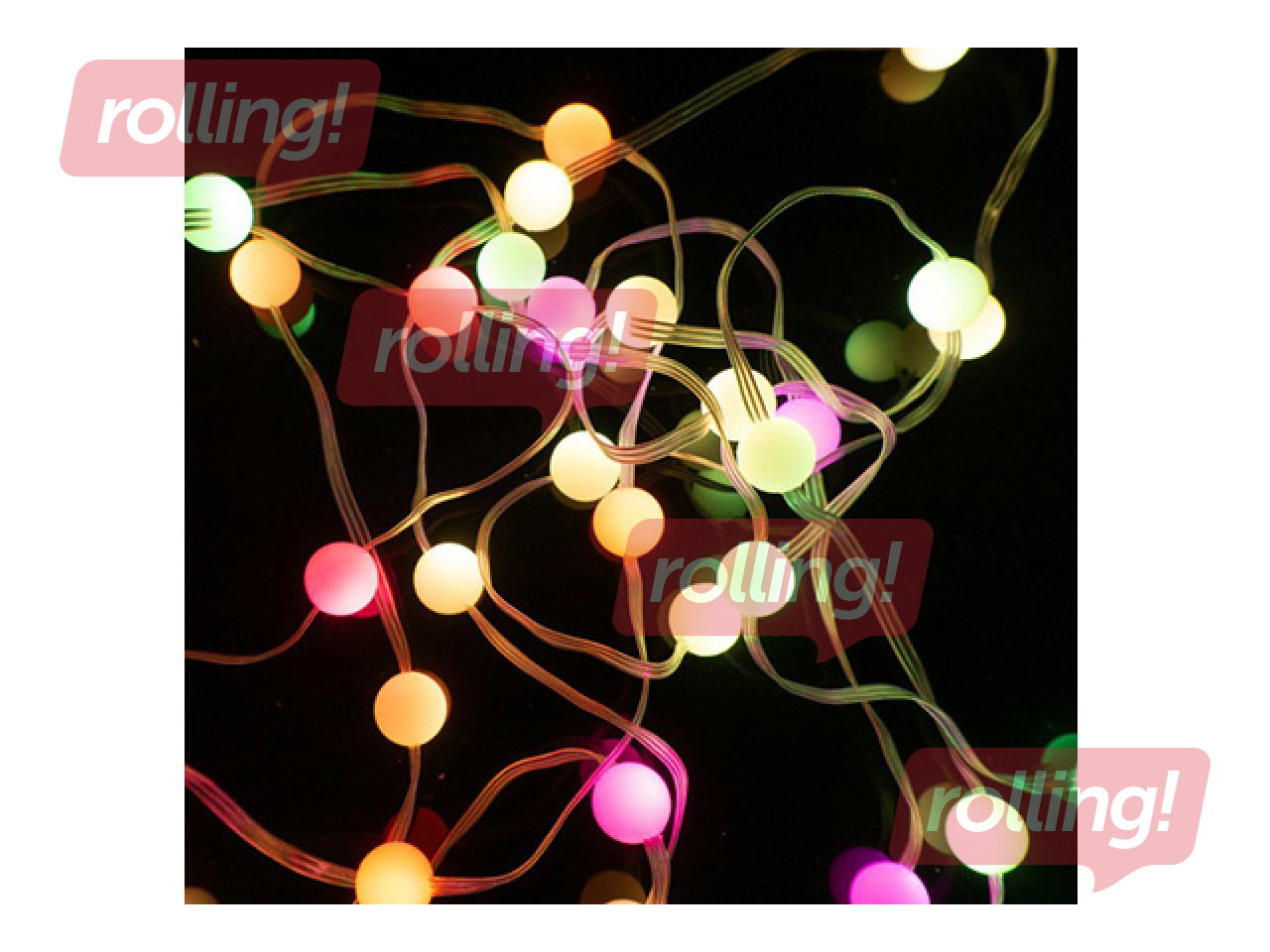 Электрическая гирлянда, Волшебные лампы Perła 50 LED RGB (1 миллион цветов), 5 м, USB