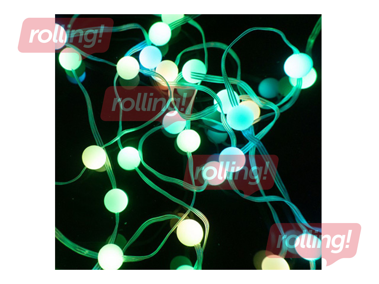 Электрическая гирлянда, Волшебные лампы Perła 50 LED RGB (1 миллион цветов), 5 м, USB