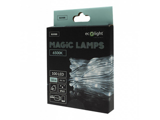 Электрическая гирлянда, Волшебные огни 100 LED 6500K – 10м, холодный белый, USB 