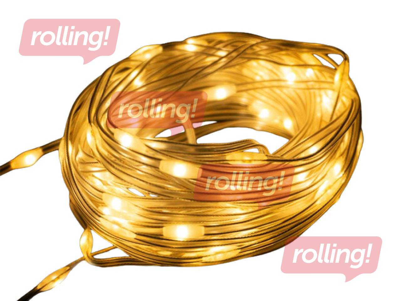 Electric string lights, Magic Lights 200 LED 3000K – 20m, warm white, USB 